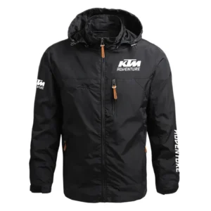 KTM Adventure Exclusive Logo Performance Waterproof Outdoor Jacket Detachable Hood OSMTBWOJ1211KTZ - KTM Adventure Jacket