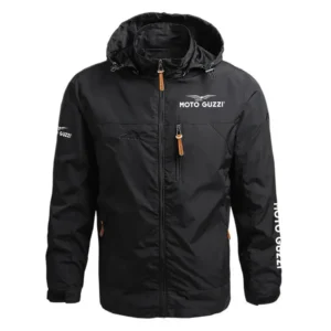 Moto Guzzi Exclusive Logo Performance Waterproof Outdoor Jacket Detachable Hood OSMTBWOJ1211MGZ - Moto Guzzi Jacket