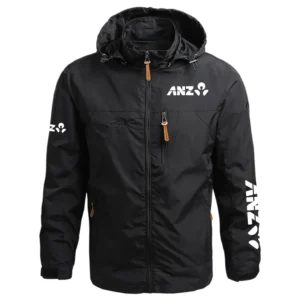 ANZ Exclusive Logo Performance Waterproof Outdoor Jacket Detachable Hood Windbreaker OUASWOJ2705ANZ - ANZ Jacket