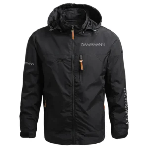 Zimmermann Exclusive Logo Performance Waterproof Outdoor Jacket Detachable Hood Windbreaker OUASWOJ2705ZMZ - Zimmermann Jacket