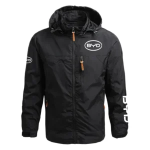 BYD Exclusive Logo Performance Waterproof Outdoor Jacket Detachable Hood OUEPWOJ3012BYZ - BYD Jacket