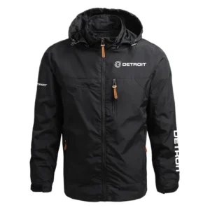 Detroit Diesel Exclusive Logo Performance Waterproof Outdoor Jacket Detachable Hood OUEPWOJ3012DDZ - Detroit Diesel Jacket