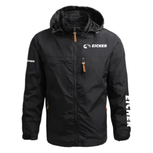 Eicher Engines Exclusive Logo Performance Waterproof Outdoor Jacket Detachable Hood OUEPWOJ3012EIZ - Eicher Engines Jacket