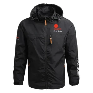 First Solar Exclusive Logo Performance Waterproof Outdoor Jacket Detachable Hood OUEPWOJ3012FSZ - First Solar Jacket