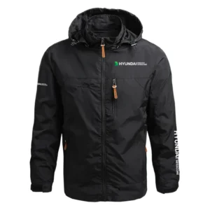 Hyundai Doosan Infracore Exclusive Logo Performance Waterproof Outdoor Jacket Detachable Hood OUEPWOJ3012HDZ - Hyundai Doosan Infracore Jacket
