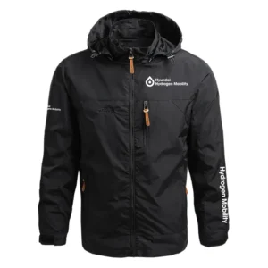 Hyundai Hydrogen Mobility Exclusive Logo Performance Waterproof Outdoor Jacket Detachable Hood OUEPWOJ3012HHZ - Hyundai Hydrogen Mobility Jacket