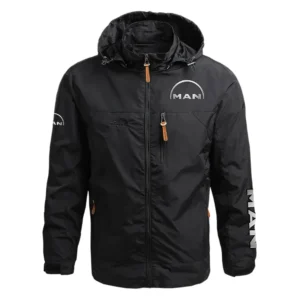 MAN Engines Exclusive Logo Performance Waterproof Outdoor Jacket Detachable Hood OUEPWOJ3012MEZ - MAN Engines Jacket