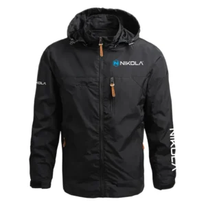Nikola Corporation Exclusive Logo Performance Waterproof Outdoor Jacket Detachable Hood OUEPWOJ3012NCZ - Nikola Corporation Jacket