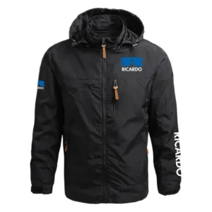 Ricardo Engines Exclusive Logo Performance Waterproof Outdoor Jacket Detachable Hood OUEPWOJ3012REZ - Ricardo Engines Jacket