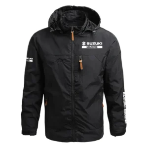 Suzuki Marine Exclusive Logo Performance Waterproof Outdoor Jacket Detachable Hood OUEPWOJ3012SMZ - Suzuki Marine Jacket