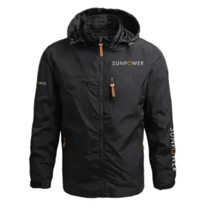SunPower Exclusive Logo Performance Waterproof Outdoor Jacket Detachable Hood OUEPWOJ3012SPZ - SunPower Jacket