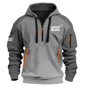 Montblanc Exclusive Logo Performance Half Zipper Hoodie OUEU3DHHZ005MBZ - Montblanc Hoodie