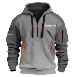 Technics Exclusive Logo Performance Half Zipper Hoodie OUEU3DHHZ005TCZ - Technics Hoodie