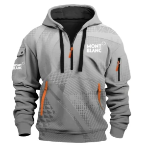 Montblanc Exclusive Logo Performance Half Zipper Hoodie OUEUHDZ007MBZ - Montblanc Hoodie