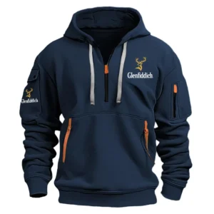Glenfiddich Exclusive Logo Performance Half Zipper Hoodie OUEUHHZ2705GDZ - Glenfiddich Hoodie