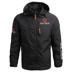 Bacardi Exclusive Logo Performance Waterproof Outdoor Jacket Detachable Hood Windbreaker OUEUWOJ2705BCZ - Bacardi Jacket