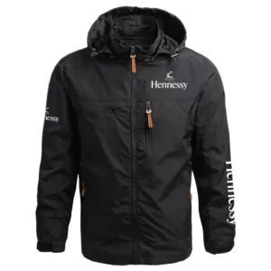 Hennessy Exclusive Logo Performance Waterproof Outdoor Jacket Detachable Hood Windbreaker OUEUWOJ2705HNZ - Hennessy Jacket