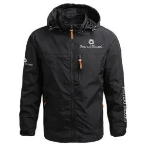 Pernod Ricard Exclusive Logo Performance Waterproof Outdoor Jacket Detachable Hood Windbreaker OUEUWOJ2705PRZ - Pernod Ricard Jacket