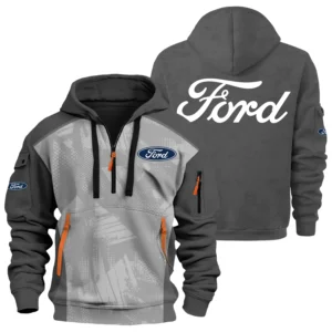Ford Exclusive Logo Performance Half Zipper Hoodie OUFAHHZ3D081910F1Z - Ford Hoodie