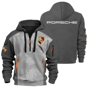 Porsche Exclusive Logo Performance Half Zipper Hoodie OUFAHHZ3D081910POSZ - Porsche Hoodie