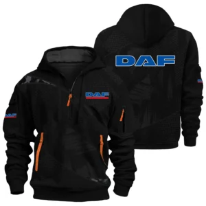 DAF Trucks Exclusive Logo Performance Half Zipper Hoodie OUFAHHZ3D081912DAZ - DAF Trucks Hoodie