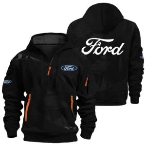 Ford Exclusive Logo Performance Half Zipper Hoodie OUFAHHZ3D081912F1Z - Ford Hoodie