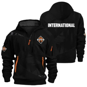 International Trucks Exclusive Logo Performance Half Zipper Hoodie OUFAHHZ3D081912INZ - International Trucks Hoodie