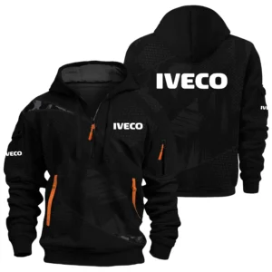 Iveco Exclusive Logo Performance Half Zipper Hoodie OUFAHHZ3D081912IVZ - Iveco Hoodie