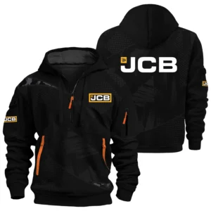 JCB Agriculture Exclusive Logo Performance Half Zipper Hoodie OUFAHHZ3D081912JAZ - JCB Agriculture Hoodie