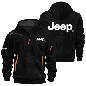 Jeep Exclusive Logo Performance Half Zipper Hoodie OUFAHHZ3D081912JEZ - Jeep Hoodie