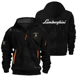 Lamborghini Exclusive Logo Performance Half Zipper Hoodie OUFAHHZ3D081912LBGZ - Lamborghini Hoodie