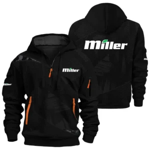 Miller Exclusive Logo Performance Half Zipper Hoodie OUFAHHZ3D081912MLZ - Miller Hoodie