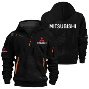 Mitsubishi Exclusive Logo Performance Half Zipper Hoodie OUFAHHZ3D081912MSBZ - Mitsubishi Hoodie