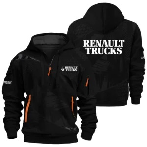 Renault Exclusive Logo Performance Half Zipper Hoodie OUFAHHZ3D081912RTZ - Renault Hoodie