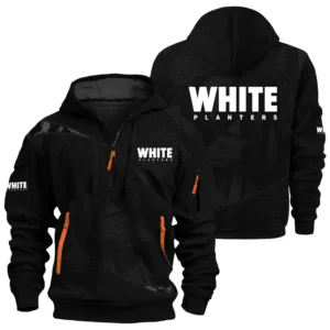 White Planters Exclusive Logo Performance Half Zipper Hoodie OUFAHHZ3D081912WPZ - White Planters Hoodie