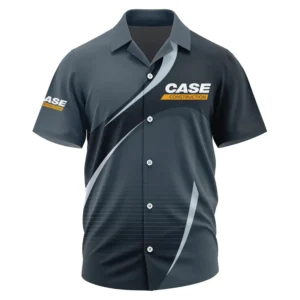 Case Construction Exclusive Logo Performance Short Sleeve Camp Collar Shirt OUFAHWS3D081901CCZ - Case Construction Shirt