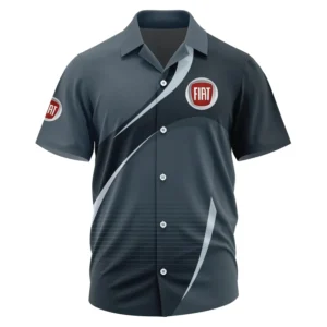 Fiat Exclusive Logo Performance Short Sleeve Camp Collar Shirt OUFAHWS3D081901FTZ - Fiat Shirt
