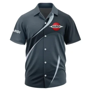 Hardi Exclusive Logo Performance Short Sleeve Camp Collar Shirt OUFAHWS3D081901HAZ - Hardi Shirt