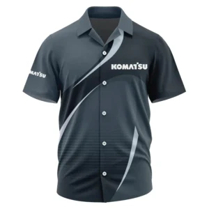 Komatsu Exclusive Logo Performance Short Sleeve Camp Collar Shirt OUFAHWS3D081901KSZ - Komatsu Shirt