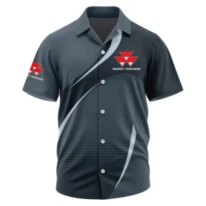 Massey Ferguson Exclusive Logo Performance Short Sleeve Camp Collar Shirt OUFAHWS3D081901MFZ - Massey Ferguson Shirt