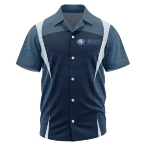 FAW Exclusive Logo Performance Short Sleeve Camp Collar Shirt OUFAHWS3D081903FAZ - FAW Shirt