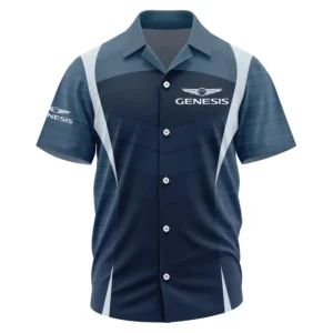 Genesis Exclusive Logo Performance Short Sleeve Camp Collar Shirt OUFAHWS3D081903GNZ - Genesis Shirt