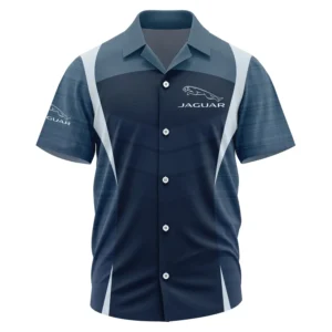Jaguar Exclusive Logo Performance Short Sleeve Camp Collar Shirt OUFAHWS3D081903JUZ - Jaguar Shirt