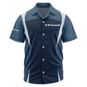 Kawasaki Exclusive Logo Performance Short Sleeve Camp Collar Shirt OUFAHWS3D081903KAZ - Kawasaki Shirt