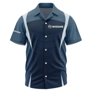 Nissan Exclusive Logo Performance Short Sleeve Camp Collar Shirt OUFAHWS3D081903NIZ - Nissan Shirt