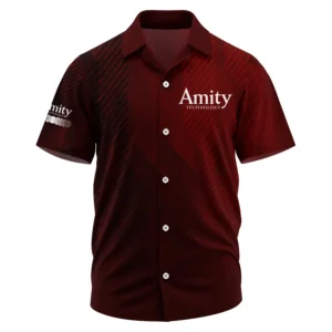 Amity Technology Exclusive Logo Performance Short Sleeve Camp Collar Shirt OUFAHWS3D081906ATZ - Amity Technology Shirt