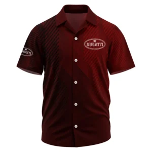 Bugatti Exclusive Logo Performance Short Sleeve Camp Collar Shirt OUFAHWS3D081906BGZ - Bugatti Shirt