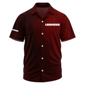 Liebherr Exclusive Logo Performance Short Sleeve Camp Collar Shirt OUFAHWS3D081906LIZ - Liebherr Shirt
