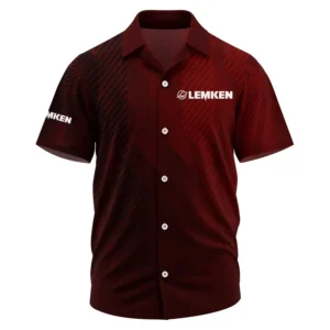 Lemken Exclusive Logo Performance Short Sleeve Camp Collar Shirt OUFAHWS3D081906LKZ - Lemken Shirt