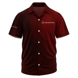 Mercedes-Benz Exclusive Logo Performance Short Sleeve Camp Collar Shirt OUFAHWS3D081906MBZ - Mercedes-Benz Shirt